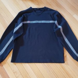 Mens Nautica Competition Black Sweatshirt Size L